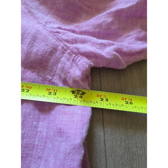 J. Jill Love Linen Womens Button-Up Shirt 2X Light Purple - Picture 9 of 9